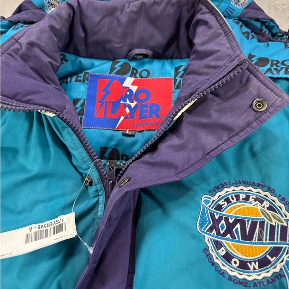Rare Vintage 90’s NWT Deadstock Pro Player XXVIII Size Large Jacket 1994 Atlanta - Picture 3 of 6
